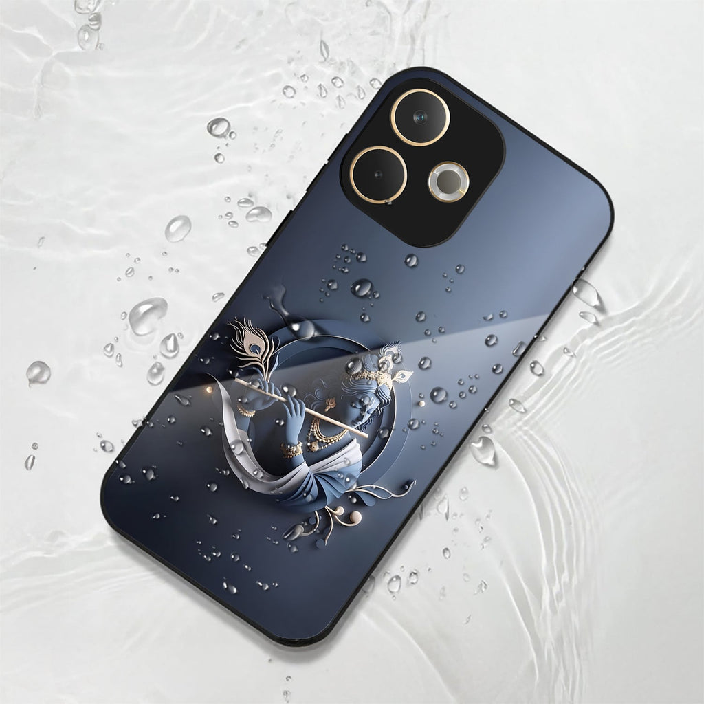 Oppo A5 Pro 5G Premium Acrylic Shockproof Glass Back Case (Krishna)