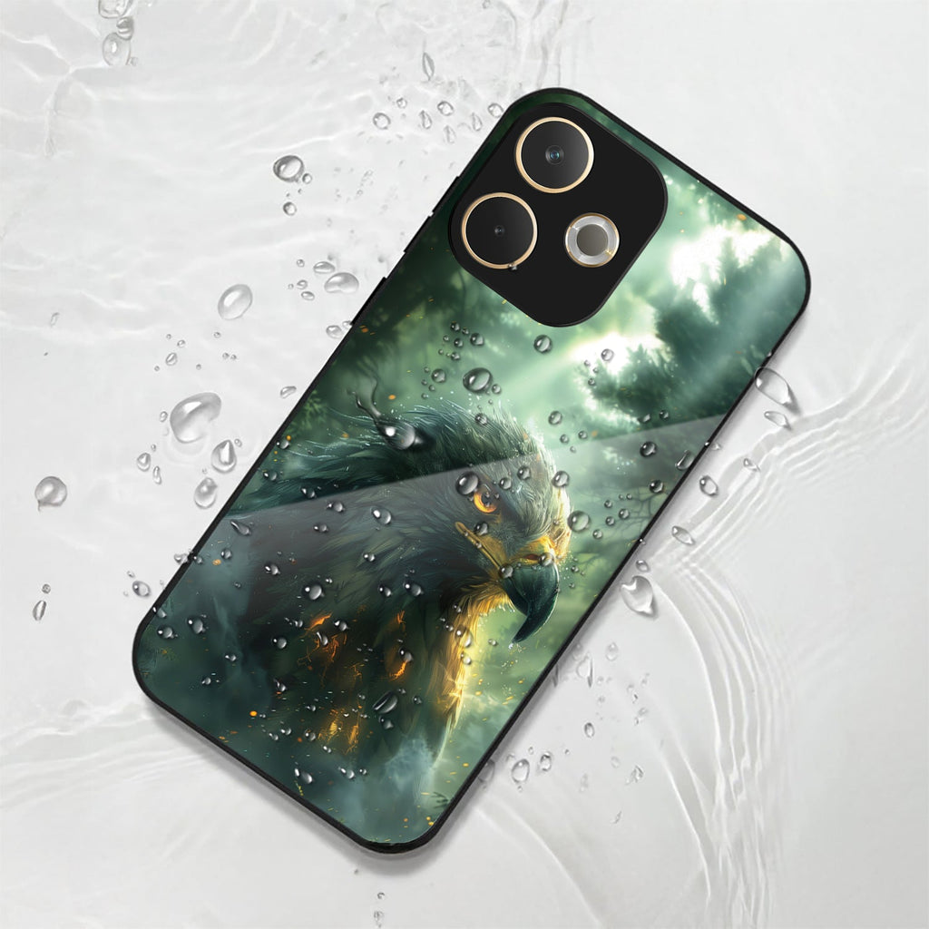 Oppo A5 Pro 5G Premium Acrylic Shockproof Glass Back Case (Eagle Case)