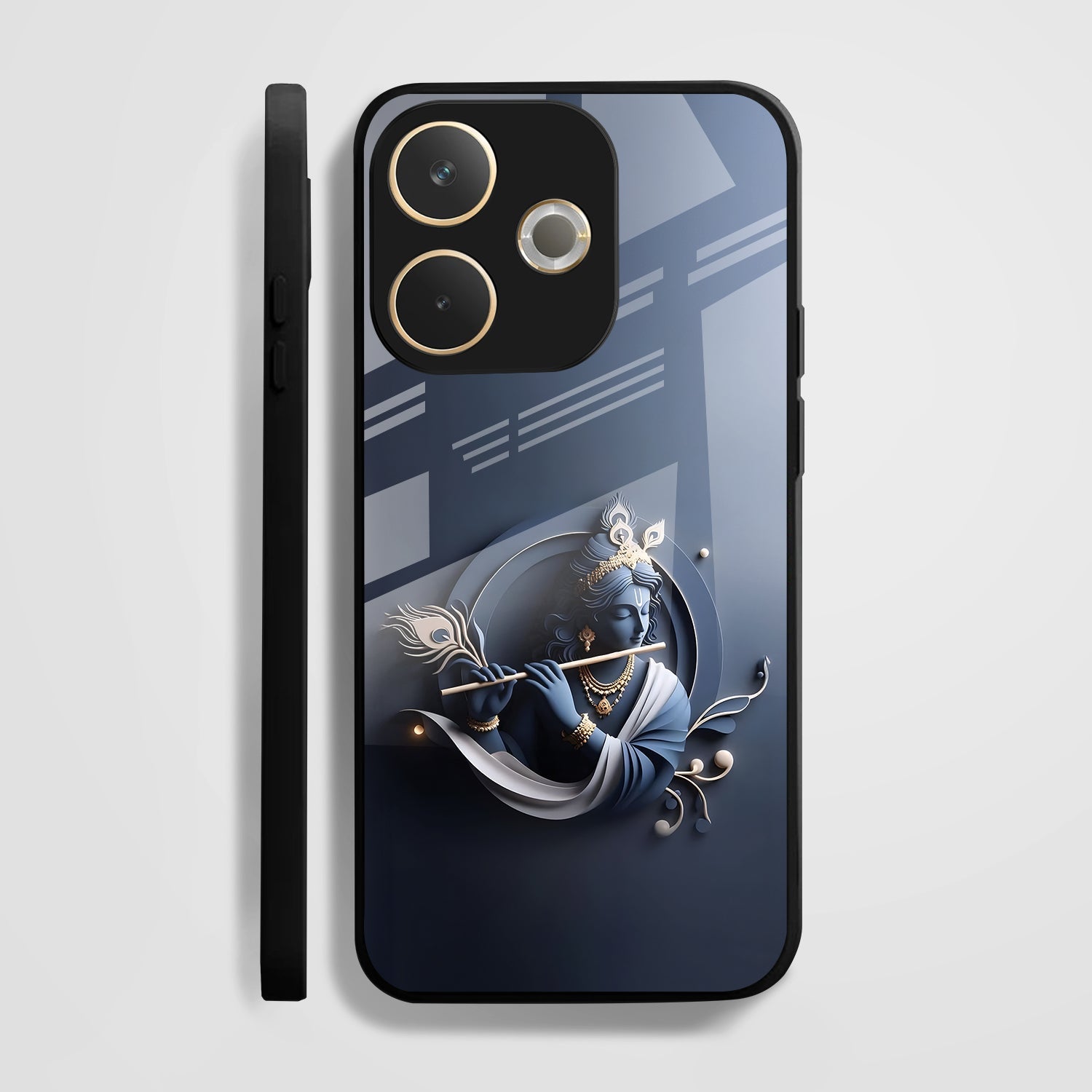 Oppo A5 Pro 5G Premium Acrylic Shockproof Glass Back Case (Krishna)