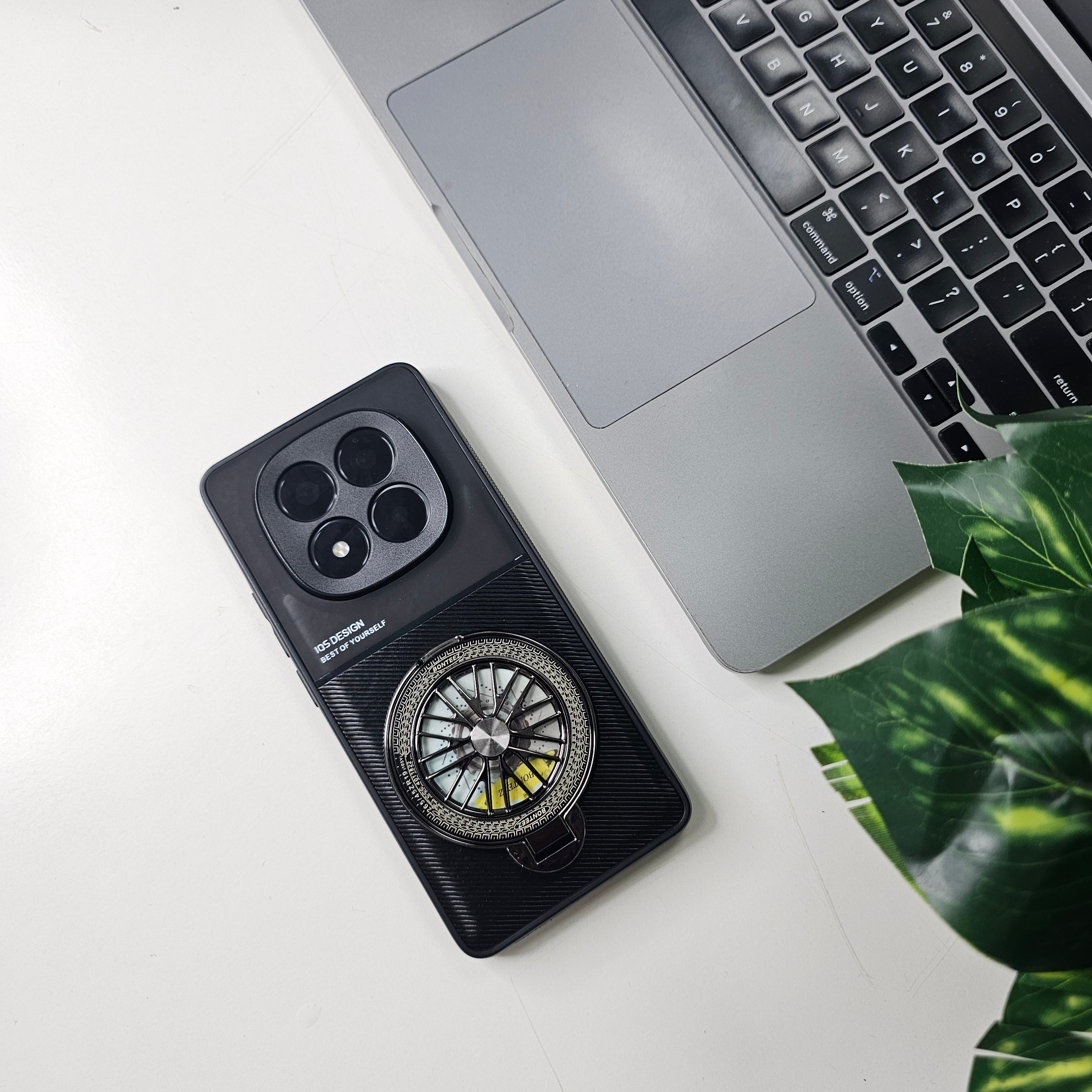 Redmi Note 14 Pro+ 5G Best Selling Stress Buster Wheel Hybrid Scratch Resistant Back Case