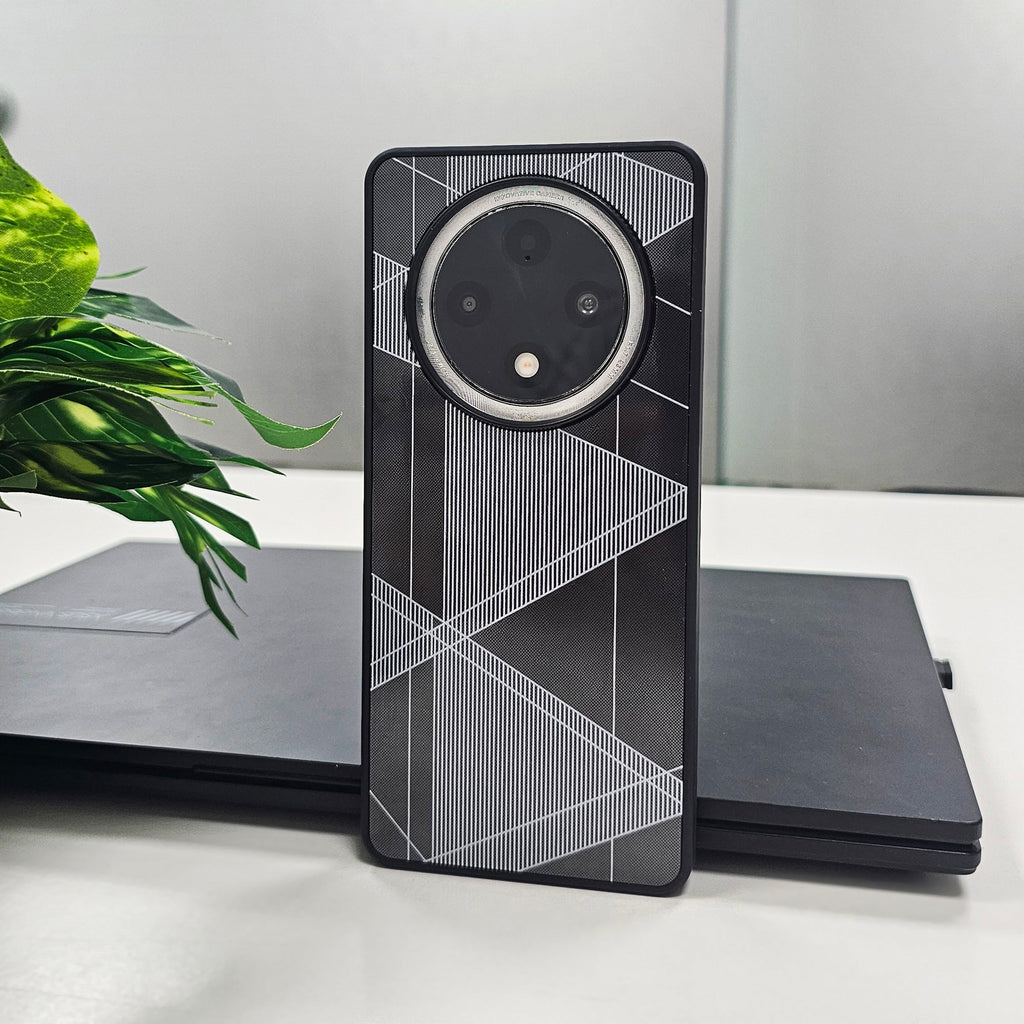 Oppo F27 Pro+ 5G Triangle Pattern Matte Back Shockproof Case