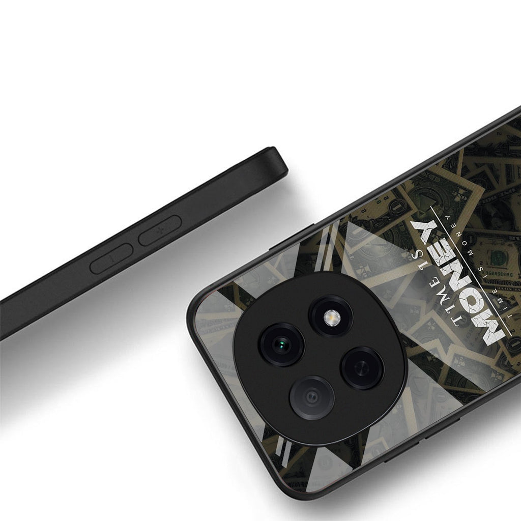 OPPO F29 Pro 5G Premium Acrylic Shockproof Glass Back Case (Time is Money)