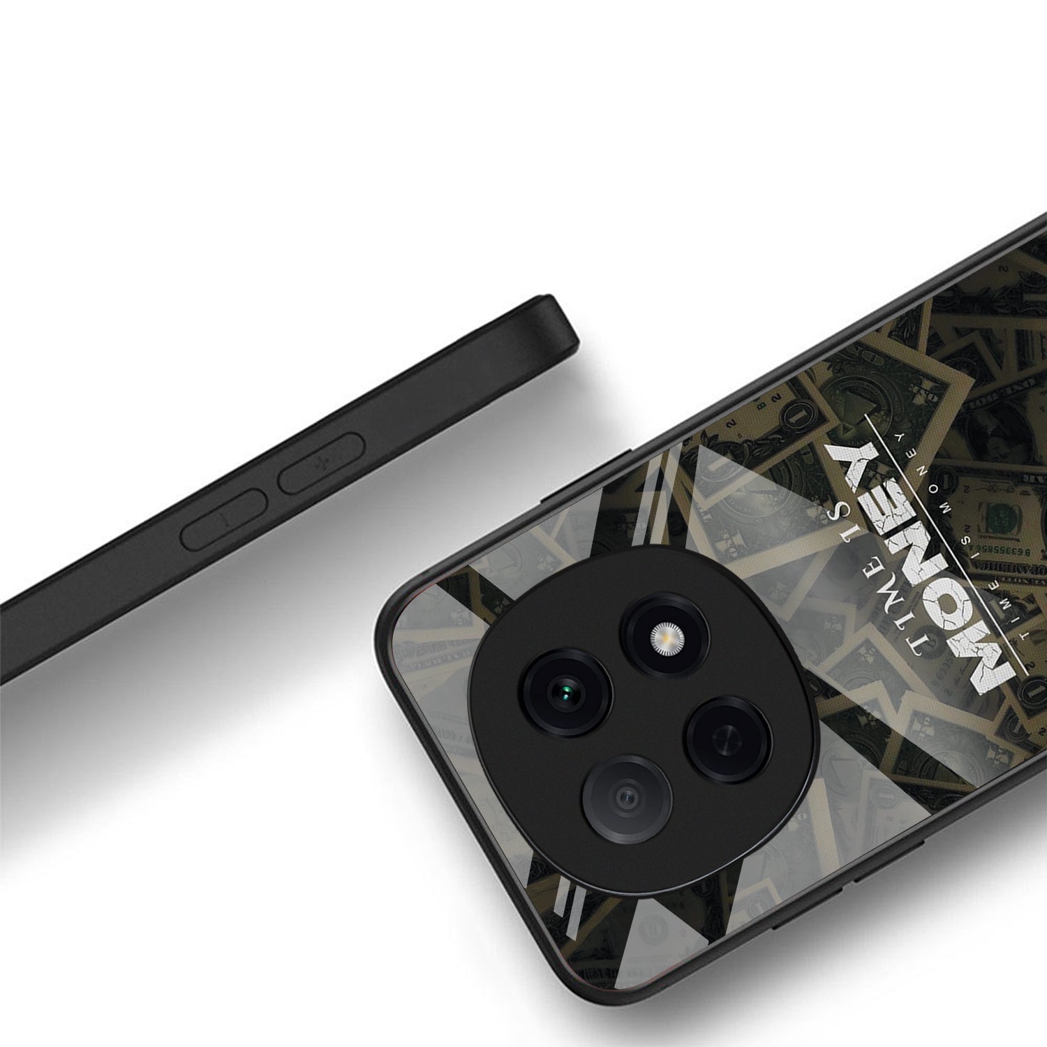 OPPO F29 Pro 5G Premium Acrylic Shockproof Glass Back Case (Time is Money)