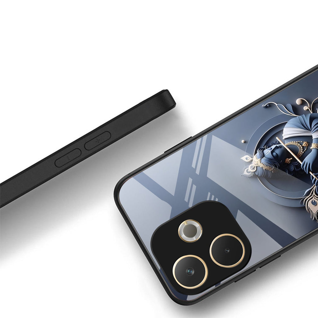 Oppo A5 Pro 5G Premium Acrylic Shockproof Glass Back Case (Krishna)