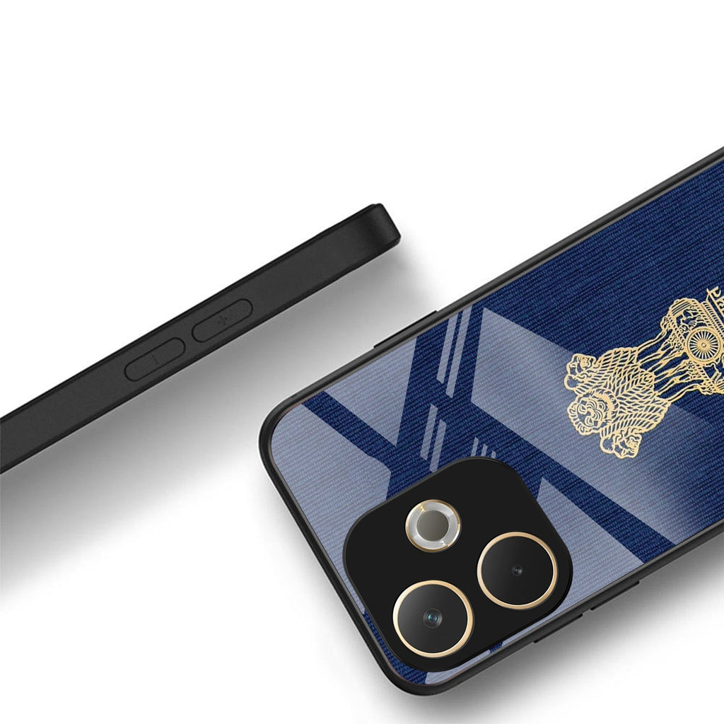 Oppo A5 Pro 5G Premium Acrylic Shockproof Glass Back Case (Nation Pride)