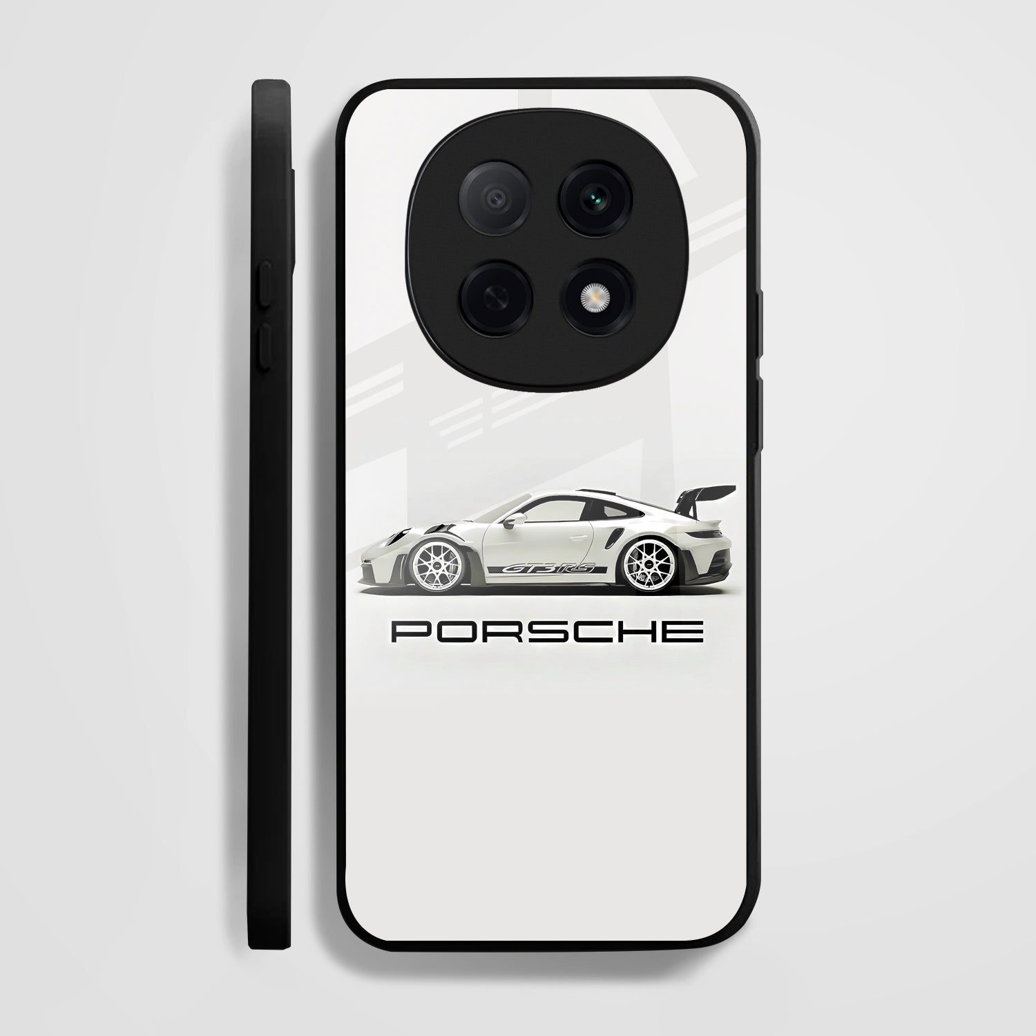 OPPO F29 Pro 5G Premium Acrylic Shockproof Glass Back Case (White Porsche)