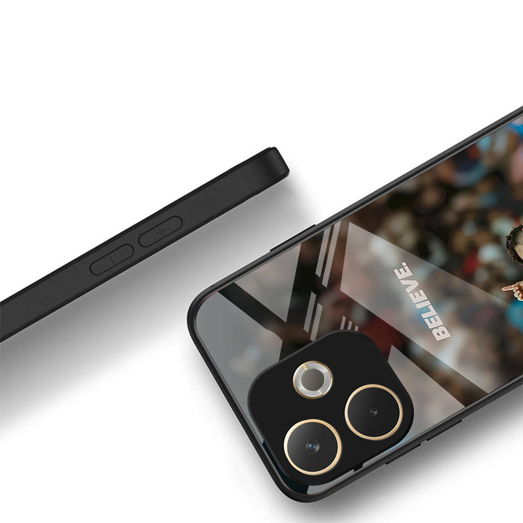 Oppo A5 Pro 5G Premium Acrylic Shockproof Glass Back Case (Virat Kohli )