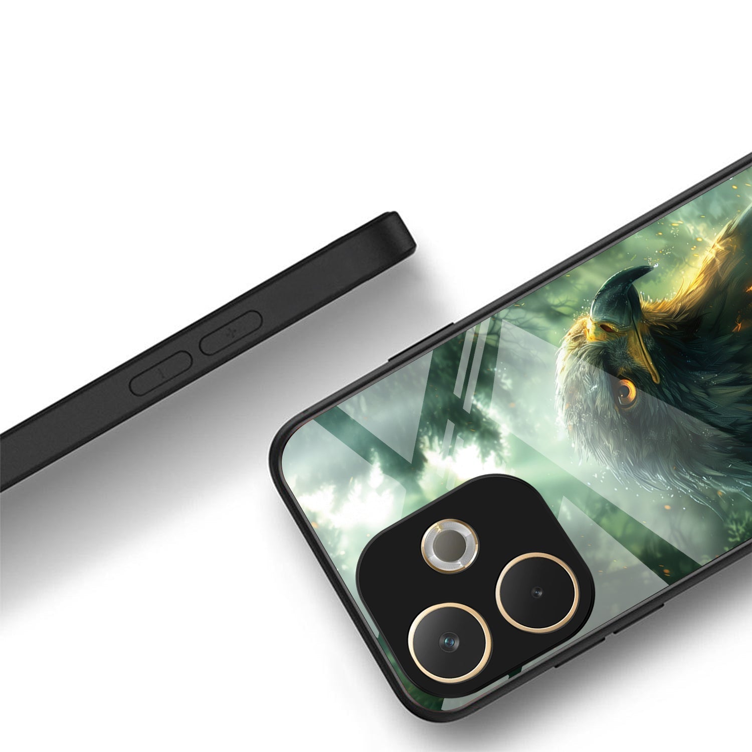 Oppo A5 Pro 5G Premium Acrylic Shockproof Glass Back Case (Eagle Case)