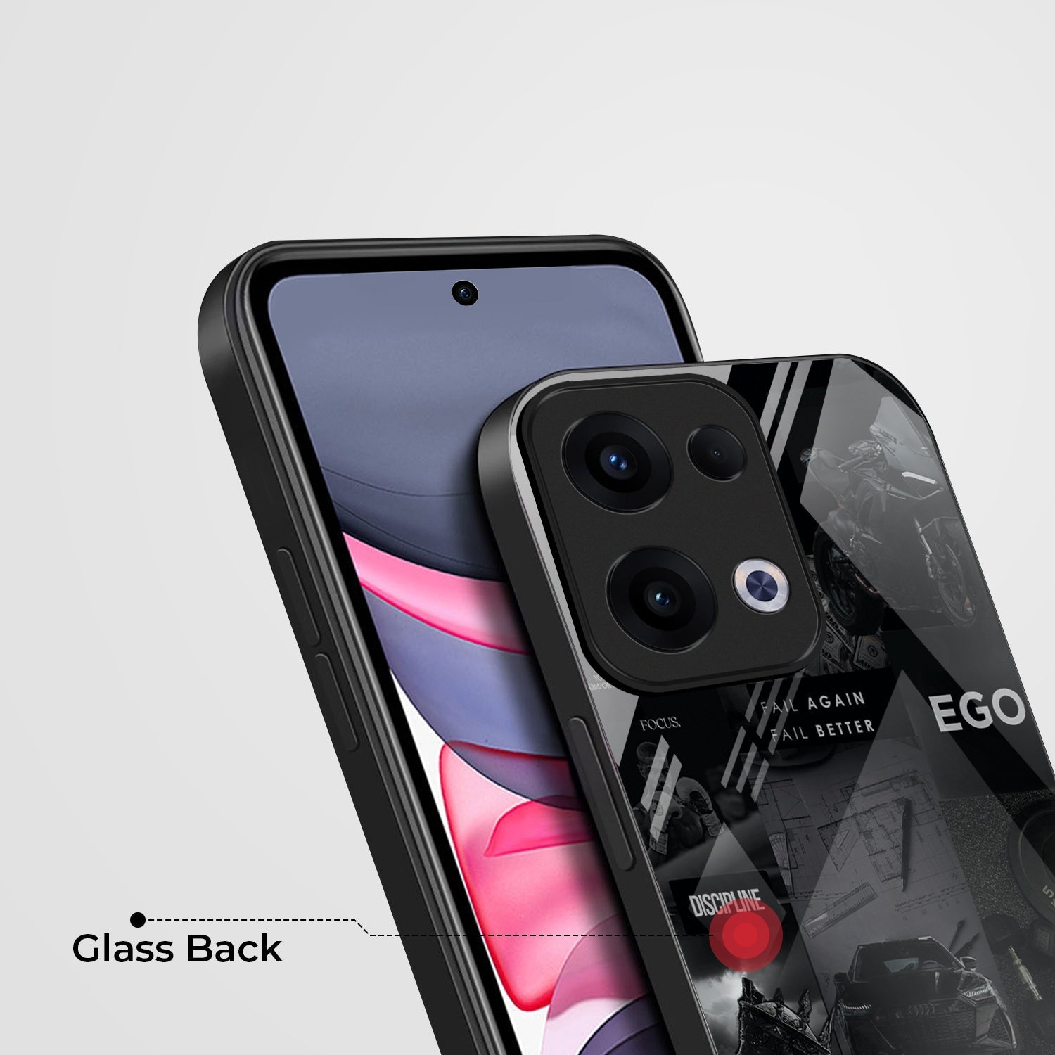 Oppo Reno 13 5G Premium Acrylic Shockproof Glass Back Case (New Era)
