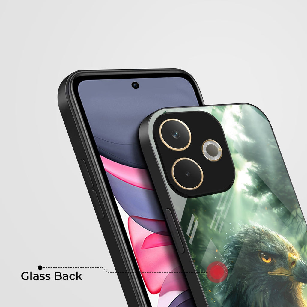 Oppo A5 Pro 5G Premium Acrylic Shockproof Glass Back Case (Eagle Case)