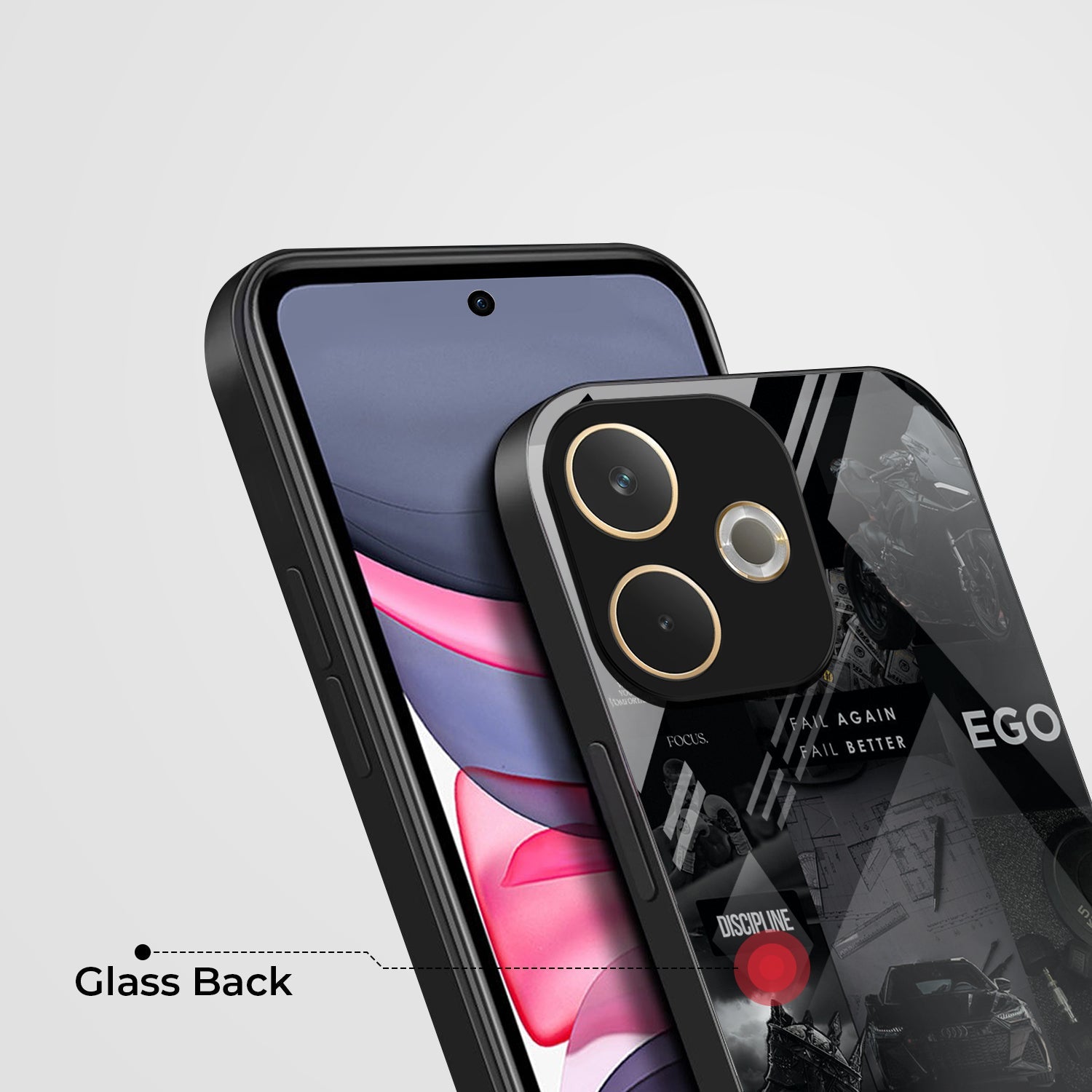 Oppo A5 Pro 5G Premium Acrylic Shockproof Glass Back Case (New Era)