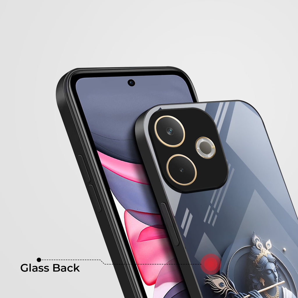 Oppo A5 Pro 5G Premium Acrylic Shockproof Glass Back Case (Krishna)