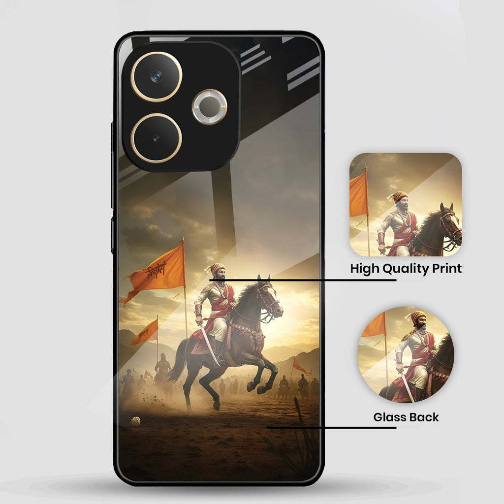 Oppo A5 Pro 5G Premium Acrylic Shockproof Glass Back Case (Battle Glory)