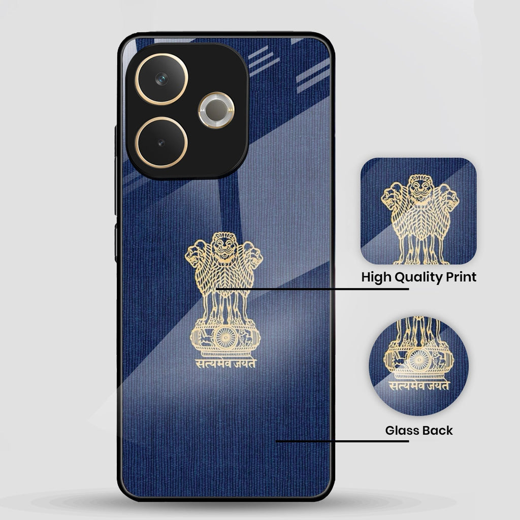 Oppo A5 Pro 5G Premium Acrylic Shockproof Glass Back Case (Nation Pride)