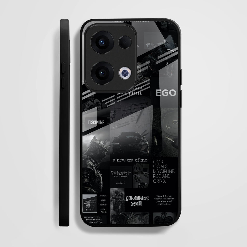 Oppo Reno 13 5G Premium Acrylic Shockproof Glass Back Case (New Era)