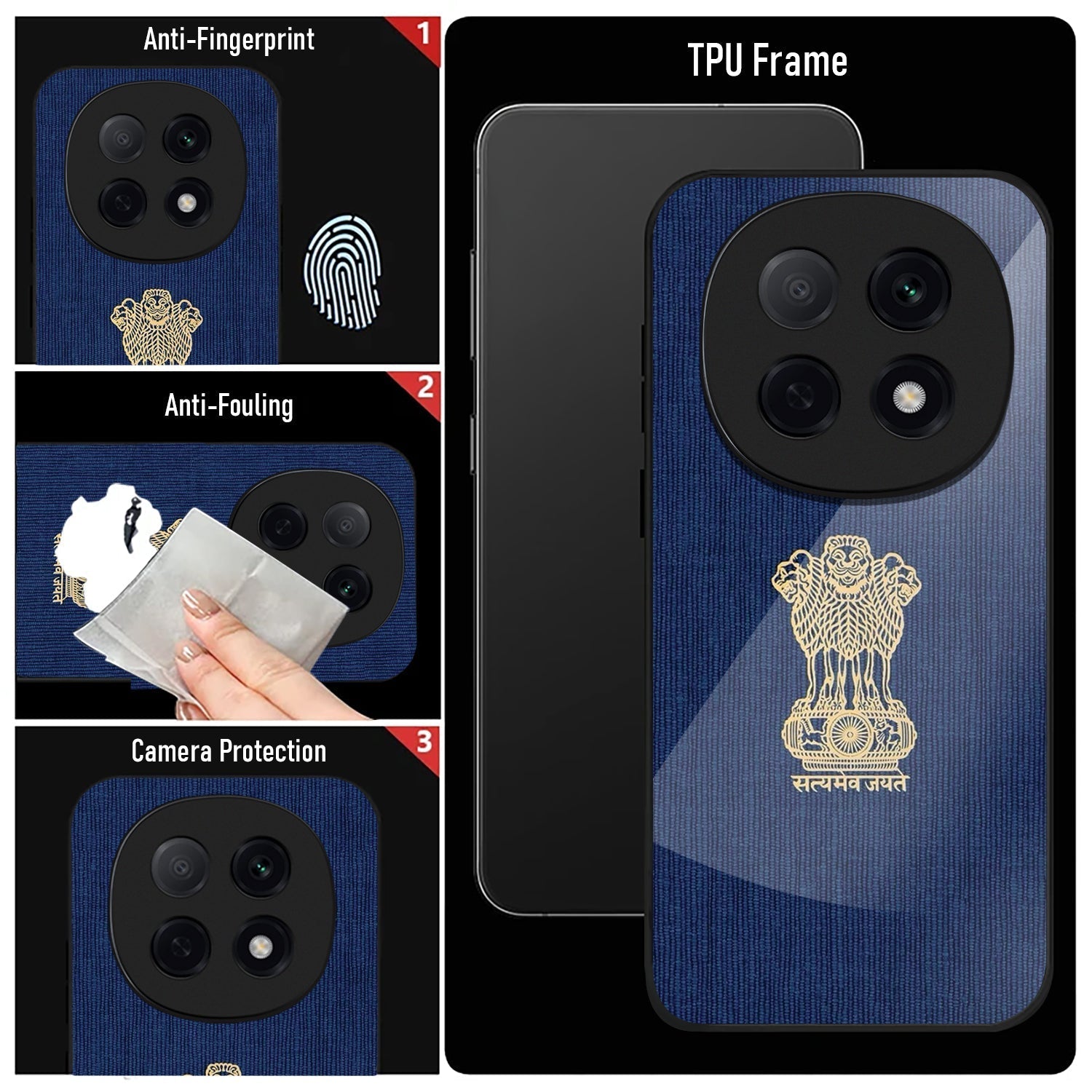 OPPO F29 Pro 5G Premium Acrylic Shockproof Glass Back Case (Nation Pride)