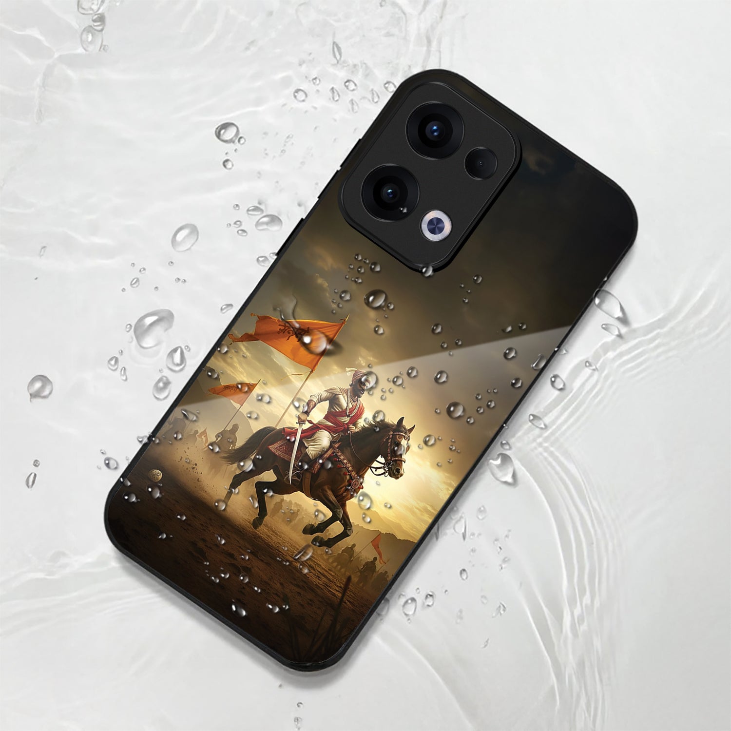 Oppo Reno 13 5G Premium Acrylic Shockproof Glass Back Case (Battle Glory)