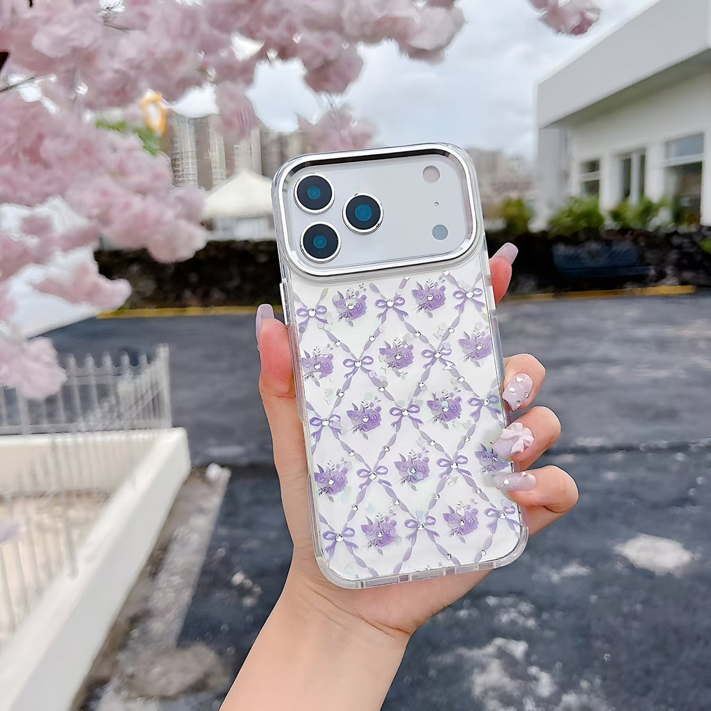 iPhone 17 Pro Max Crystals Swarovski Floral Design Magsafe Case