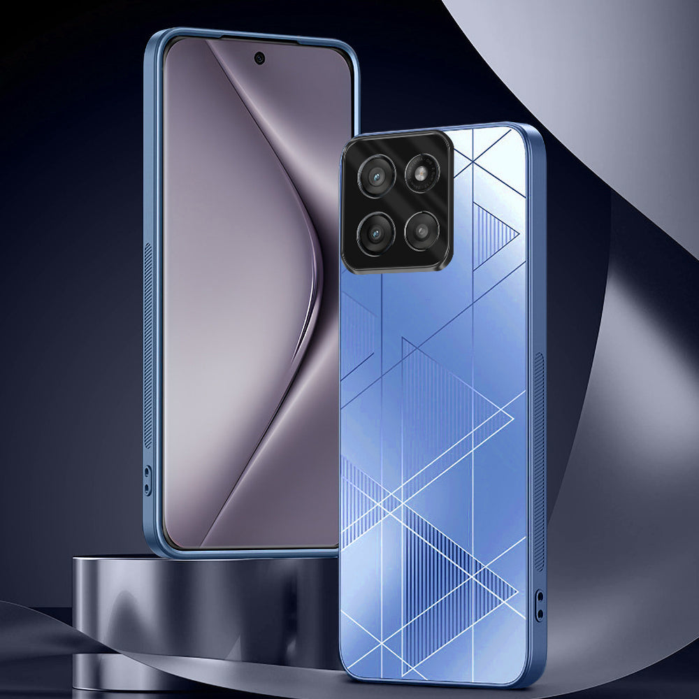 Motorola Edge 60 5G Fusion Triangle Pattern Matte Back Shockproof Case