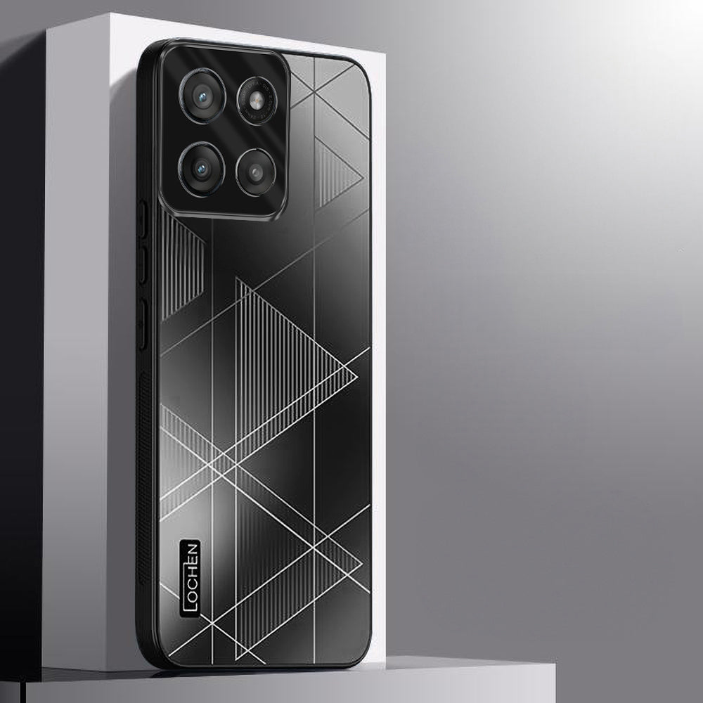 Motorola Edge 60 5G Fusion Triangle Pattern Matte Back Shockproof Case