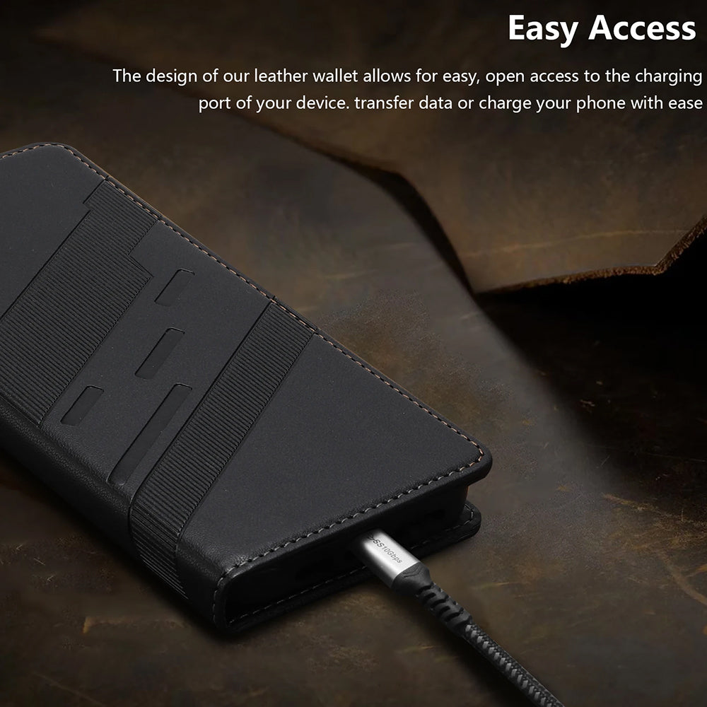 Motorola Edge 60 Fusion 5G case with magnetic closure and card slots