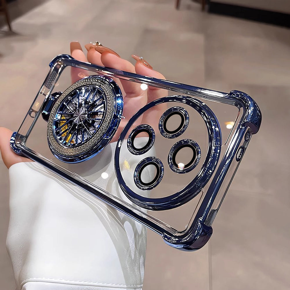 Oppo F27 Pro+ 5G Premium Stress Buster Wheel Rotating Shockproof Airbags Case