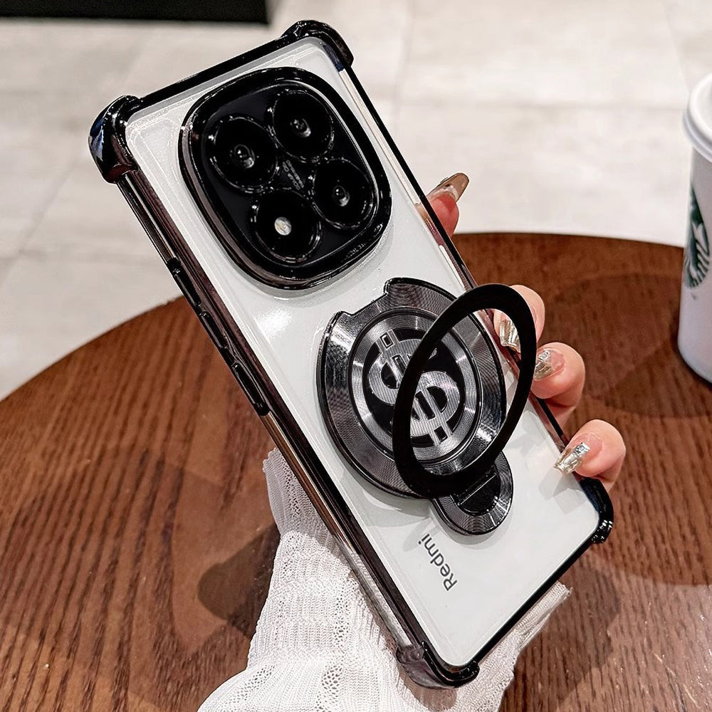 Redmi Note 14 Pro+ 5G Four Corner Airbags 100% Original Astro Money Magnet Rotating Dollar Case