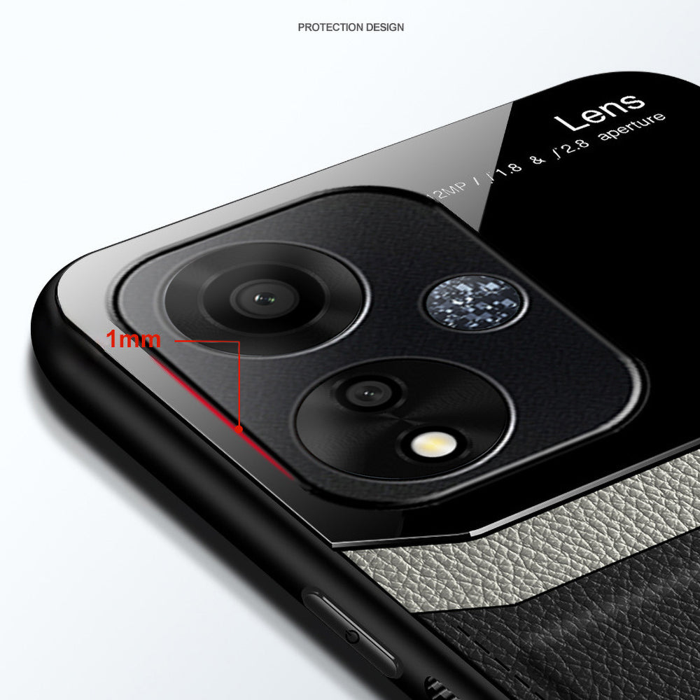 Oppo A59 5G Premium Leather Lens Protective Case