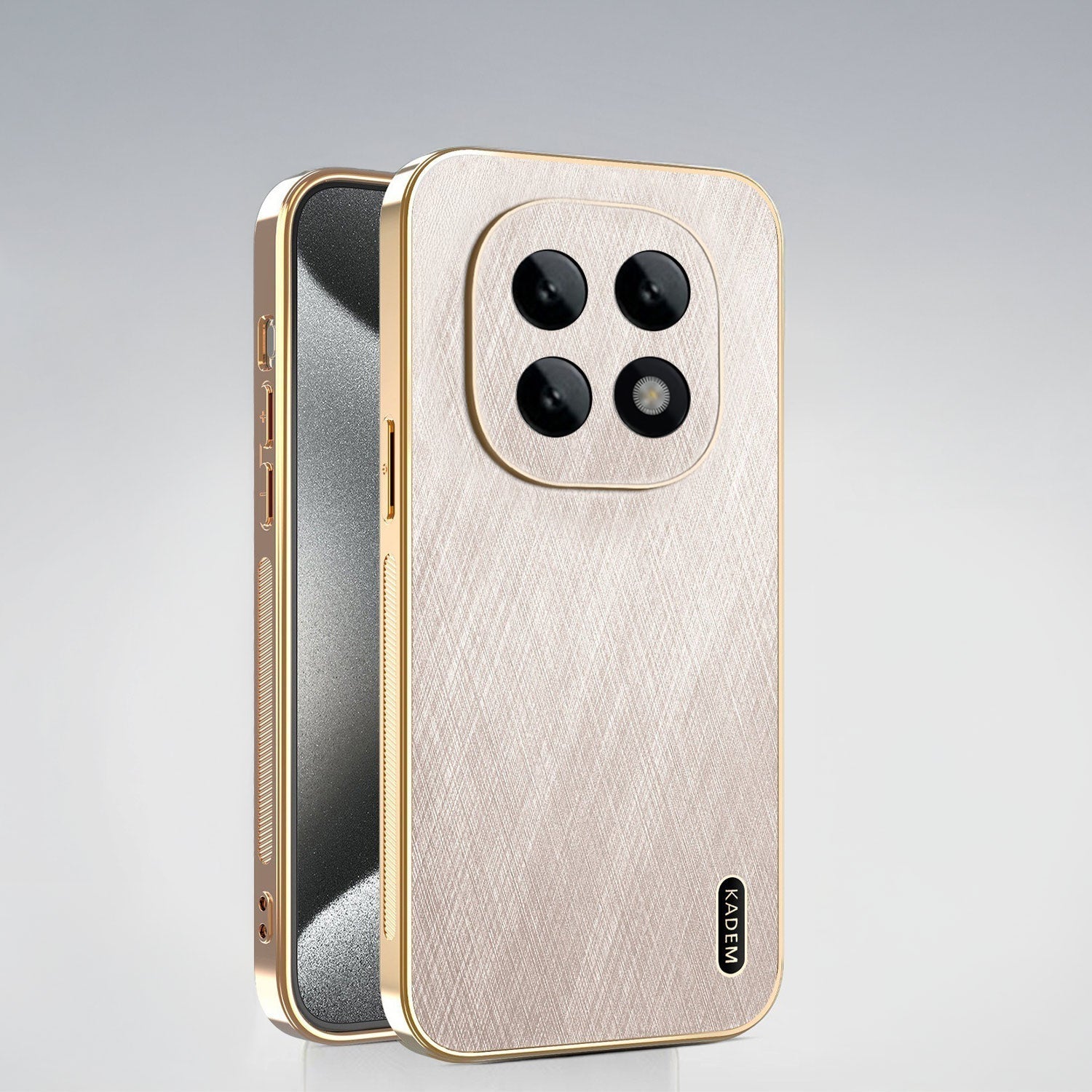 Oppo F29 Pro 5G Premium Electroplated Frame Gold Thread Pattern Soft Case