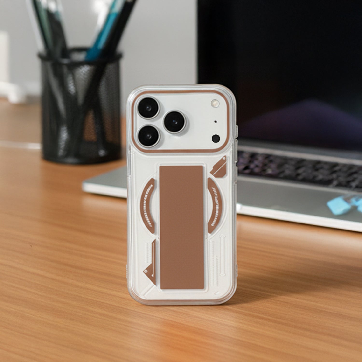 iPhone 17 Pro & 17 Pro Max Exquisite Stripe Stand Magsafe Case