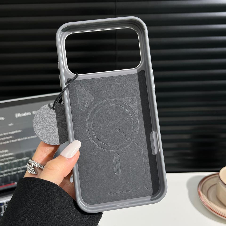 iPhone 17 Pro & 17 Pro Max Soft PU Leather Texture Magnetic Magsafe Case