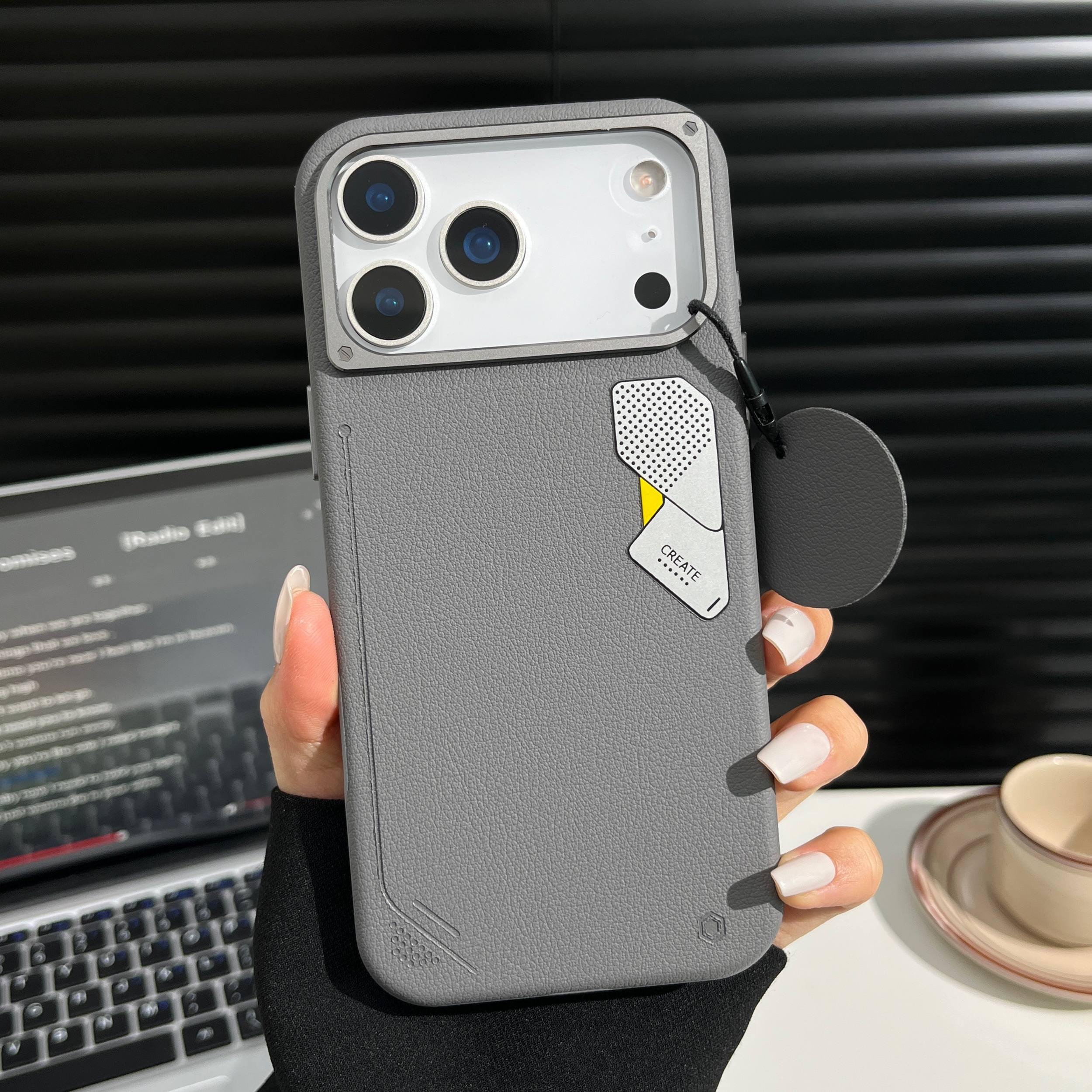 iPhone 17 Pro & 17 Pro Max Soft PU Leather Texture Magnetic Magsafe Case