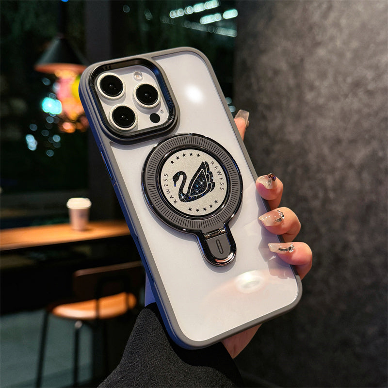 iPhone 16 Pro / 16 Pro Max Luxury Duck Ring Stand Shockproof Magnetic Case
