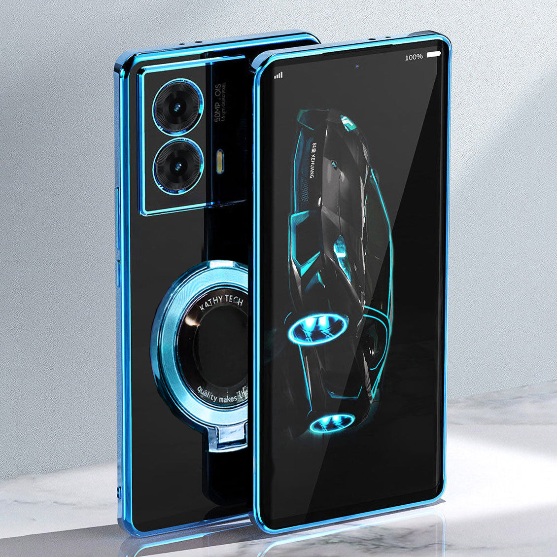 Motorola Edge 50 Fusion 5G Magnifier Electroplating Case