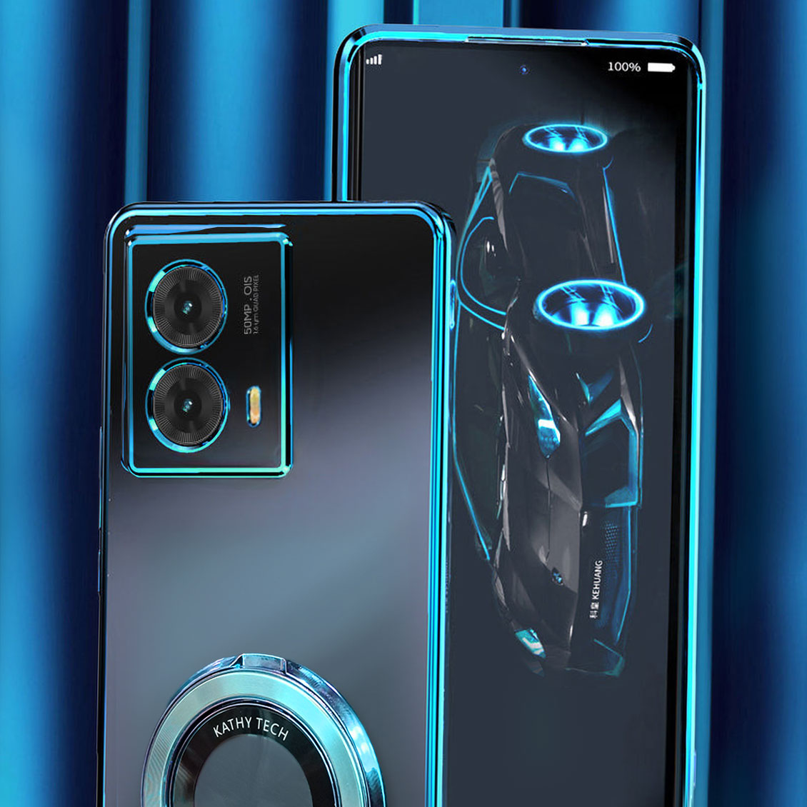 Motorola Edge 50 Fusion 5G Magnifier Electroplating Case