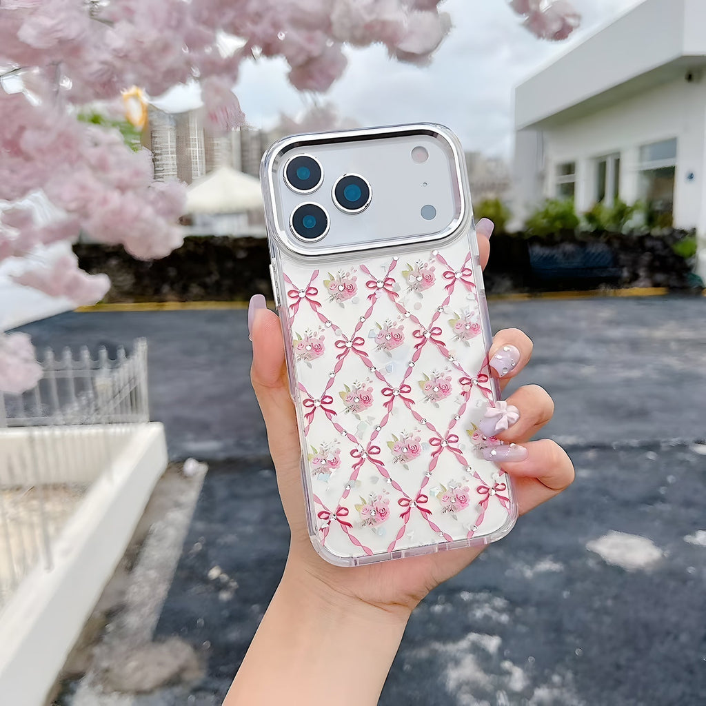 iPhone 17 Pro Max Crystals Swarovski Floral Design Magsafe Case